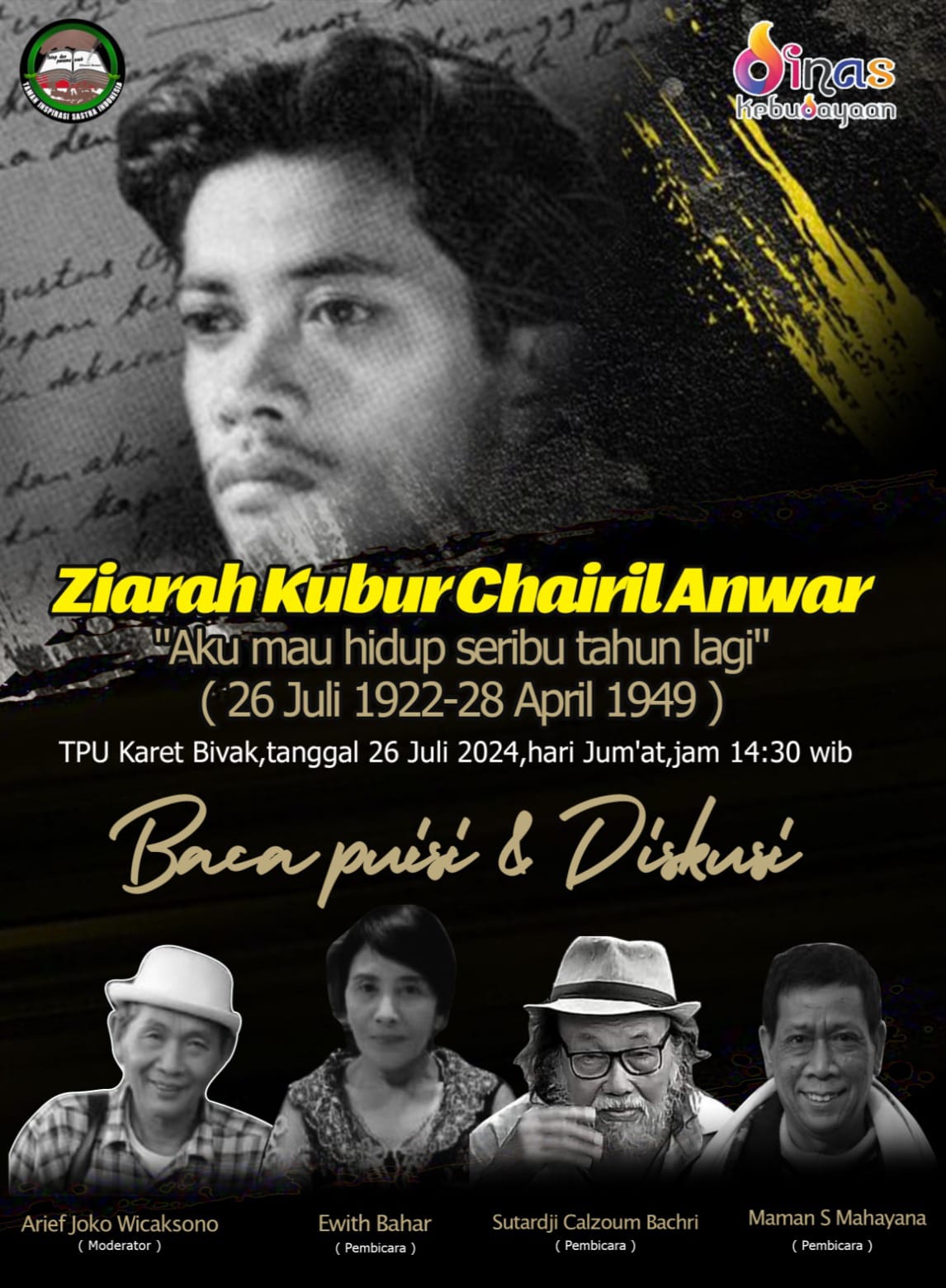 Chairil Anwar – “Ars Longa, Vita Brevis” ( Hidup Itu Singkat, Seni Abadi)