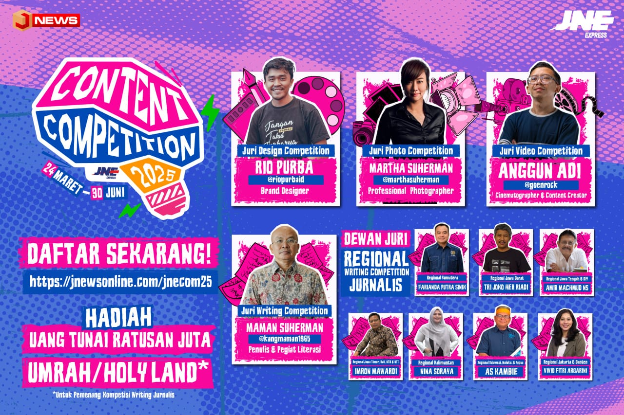 JNE Content Competition 2025 Kembali di Gelar dengan Hadiah Ratusan Juta Rupiah